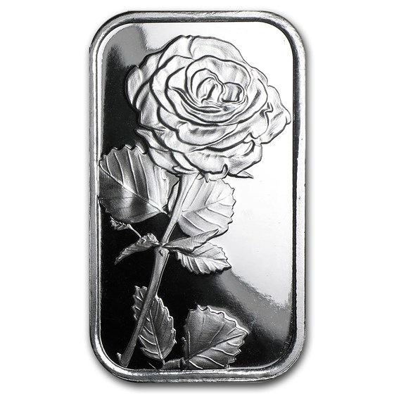 1 oz Silver Bar - Rose 1 oz Silver Bar - Rose